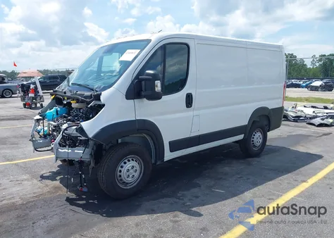2025 Ram Promaster 1500 Tradesman Low Roof 118 Wb W/Pass Seat from USA, damaged, VIN 3C6LRVNG9SE530457